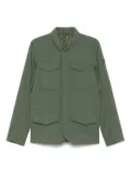 Save The Duck logo-patch lightweight jacket - Green