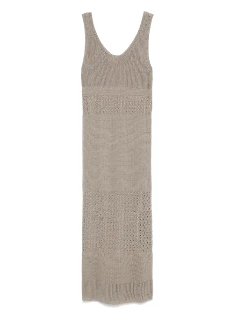 Max Mara vestido largo con diseño tejido