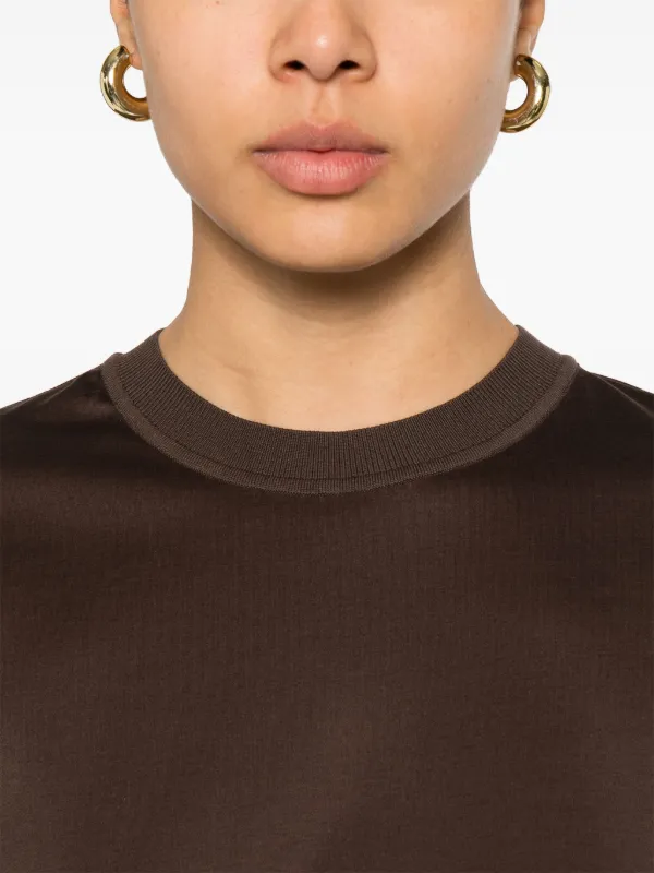 【関税&送料込】Max Mara Estella T-Shirt In Cotton Max Mara Estella T-shirt | Brown | FARFETCH JO