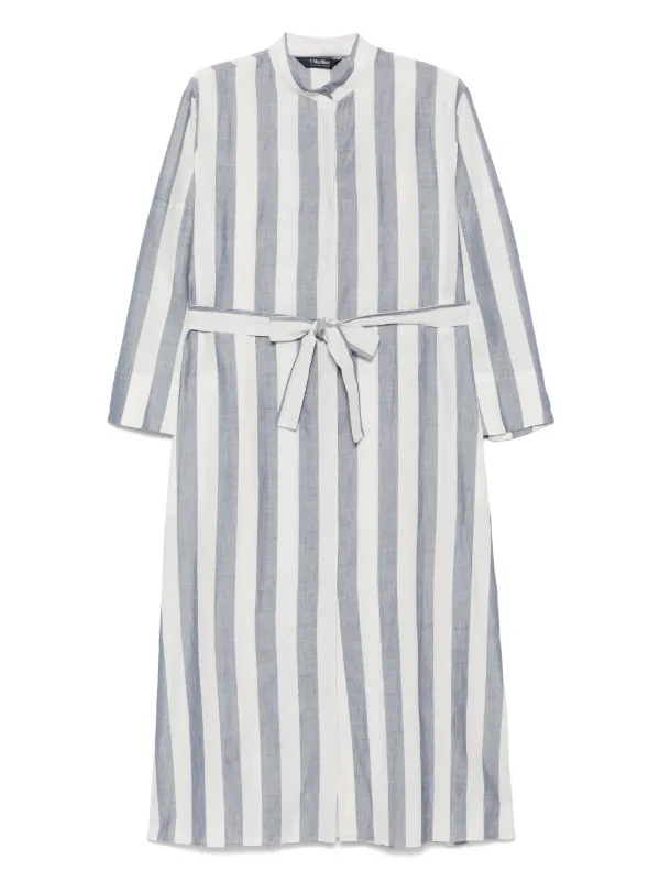 関税込【S Max Mara】[RIMA]ロングシャツドレス S Max Mara Rima Maxi Dress | Blue | FARFETCH AO