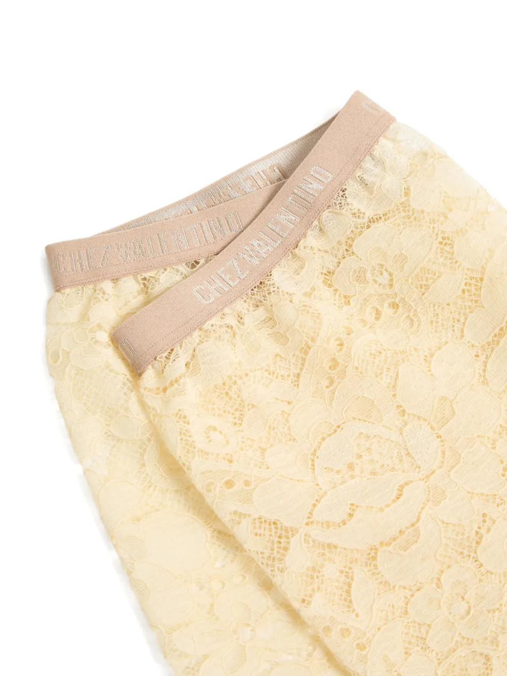 Valentino Garavani Panty met kant Beige