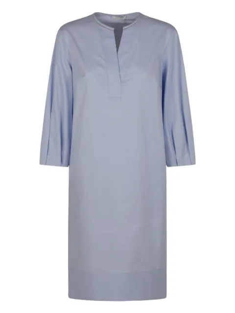 Peserico crop-sleeve tunic dress