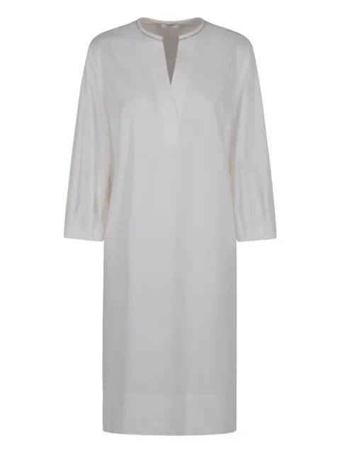Peserico crop-sleeve tunic dress