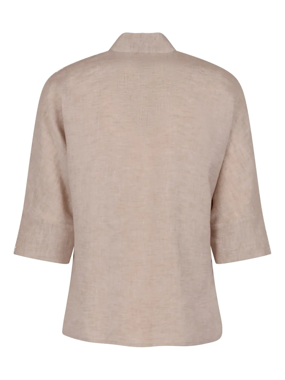 PESERICO BUTTON-UP LINEN SHIRT