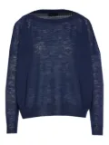 Roberto Collina boat-neck jumper - Blue