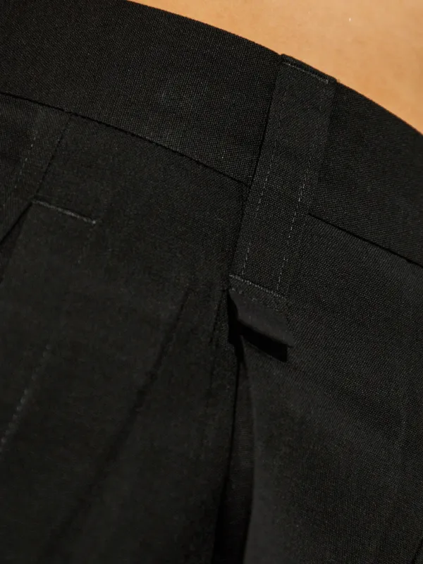 Issey Miyake ワイドパンツ | ブラック | FARFETCH JP