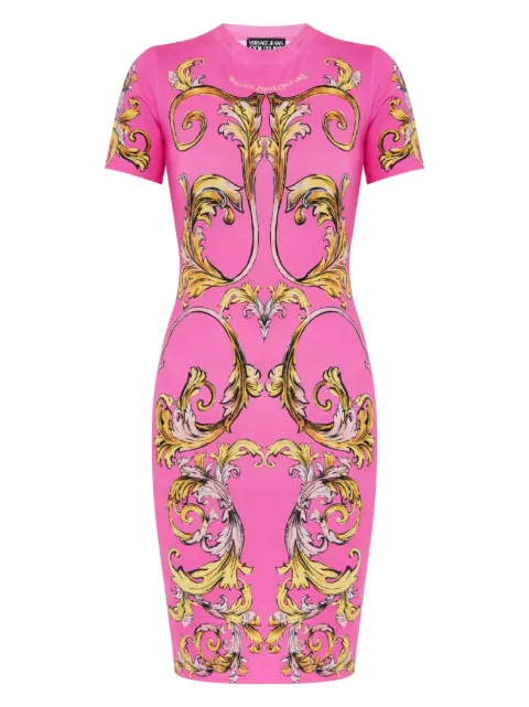 Versace Jeans Couture Outline Barocco T-shirt mini dress