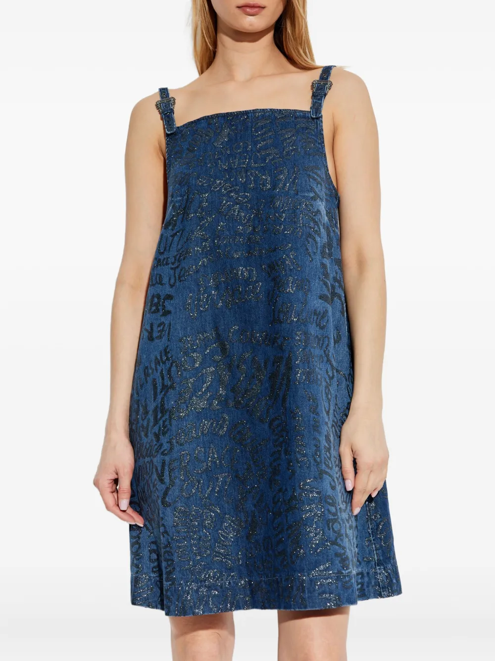 Versace Jeans Couture Spijkerjurk Blauw