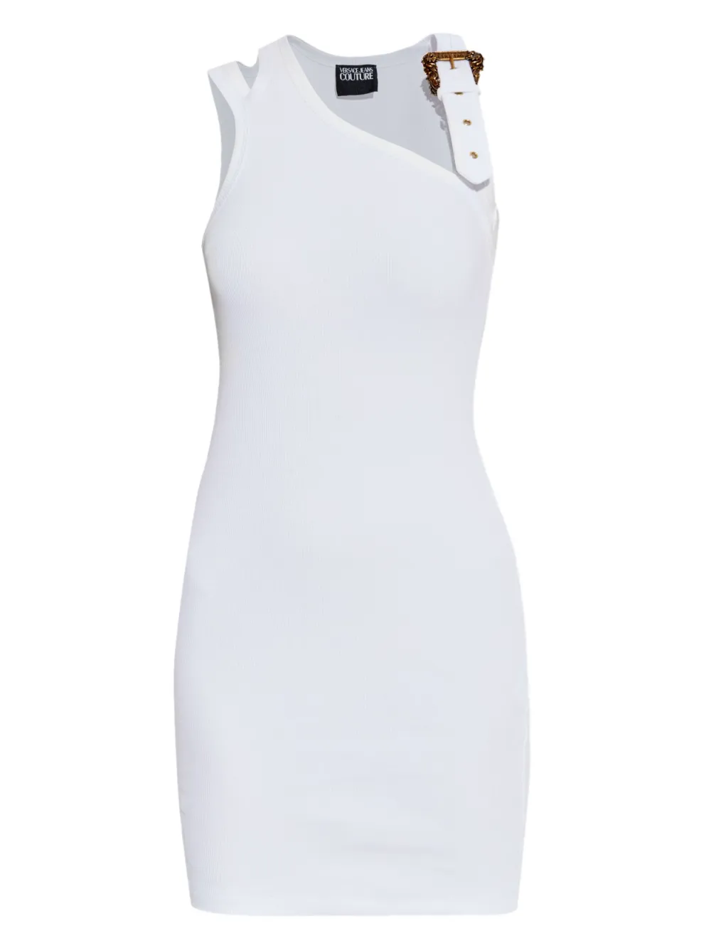 Versace Jeans Couture Katoenen jurk Wit