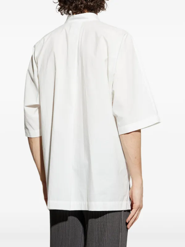 HOMME PLISSÉ ISSEY MIYAKE 半袖 ポロシャツ 白 22001046_2.jpg