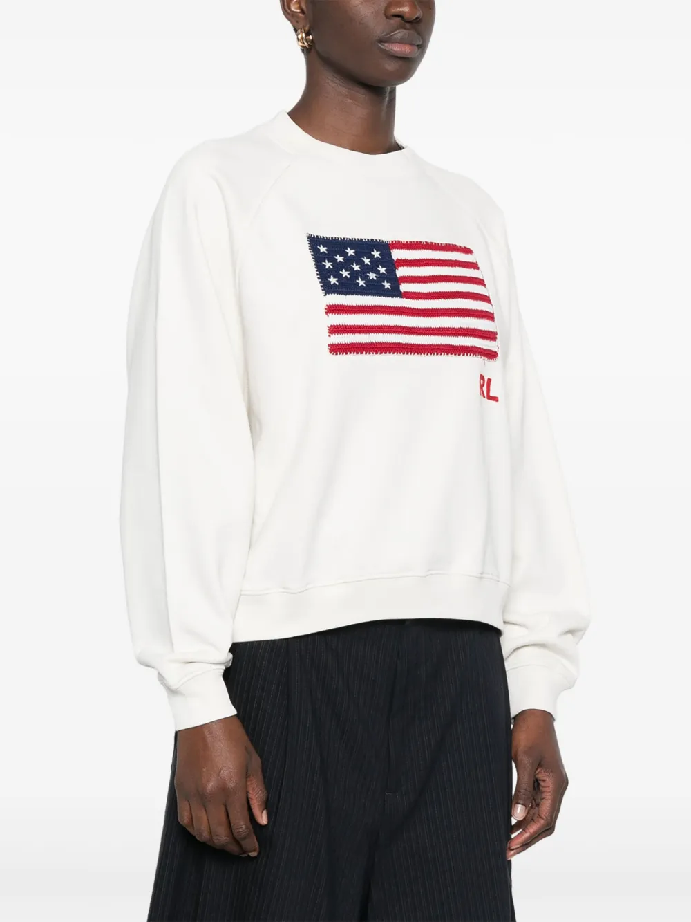 POLO RALPH LAUREN LOGO-EMBROIDERED SWEATSHIRT