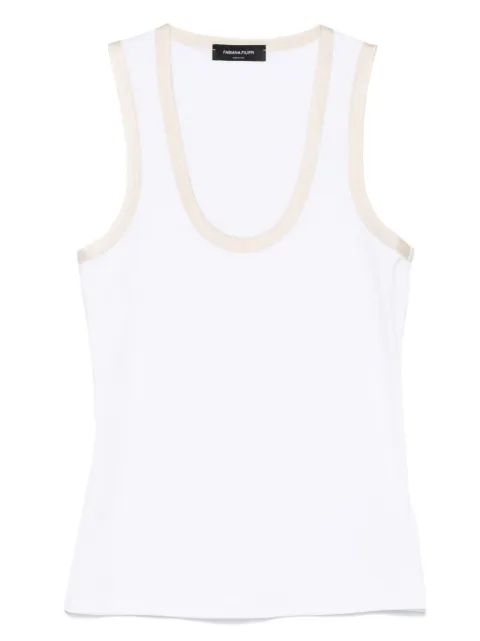 Fabiana Filippi contrasting-border tank top
