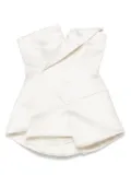 A.W.A.K.E. Mode corseted satin top - Neutrals