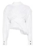 A.W.A.K.E. Mode twisted shirt - White
