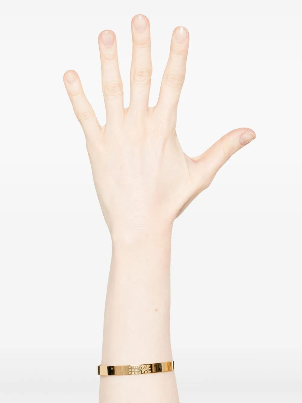 MM6 Maison Margiela Armband met gegraveerd logo - Goud