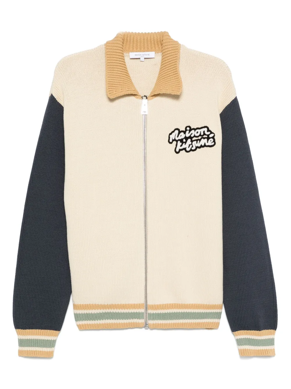 MAISON KITSUNÉ KNITTED COLLEGE CARDIGAN