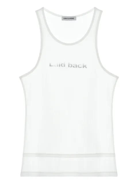 Low Classic text-graphic tank top