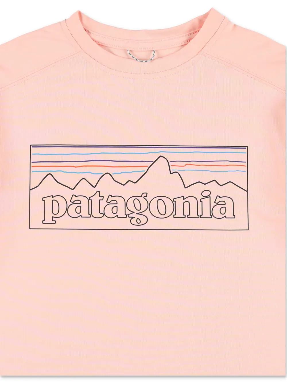 Patagonia Kids T-shirt met grafisch logo en lange mouwen Roze
