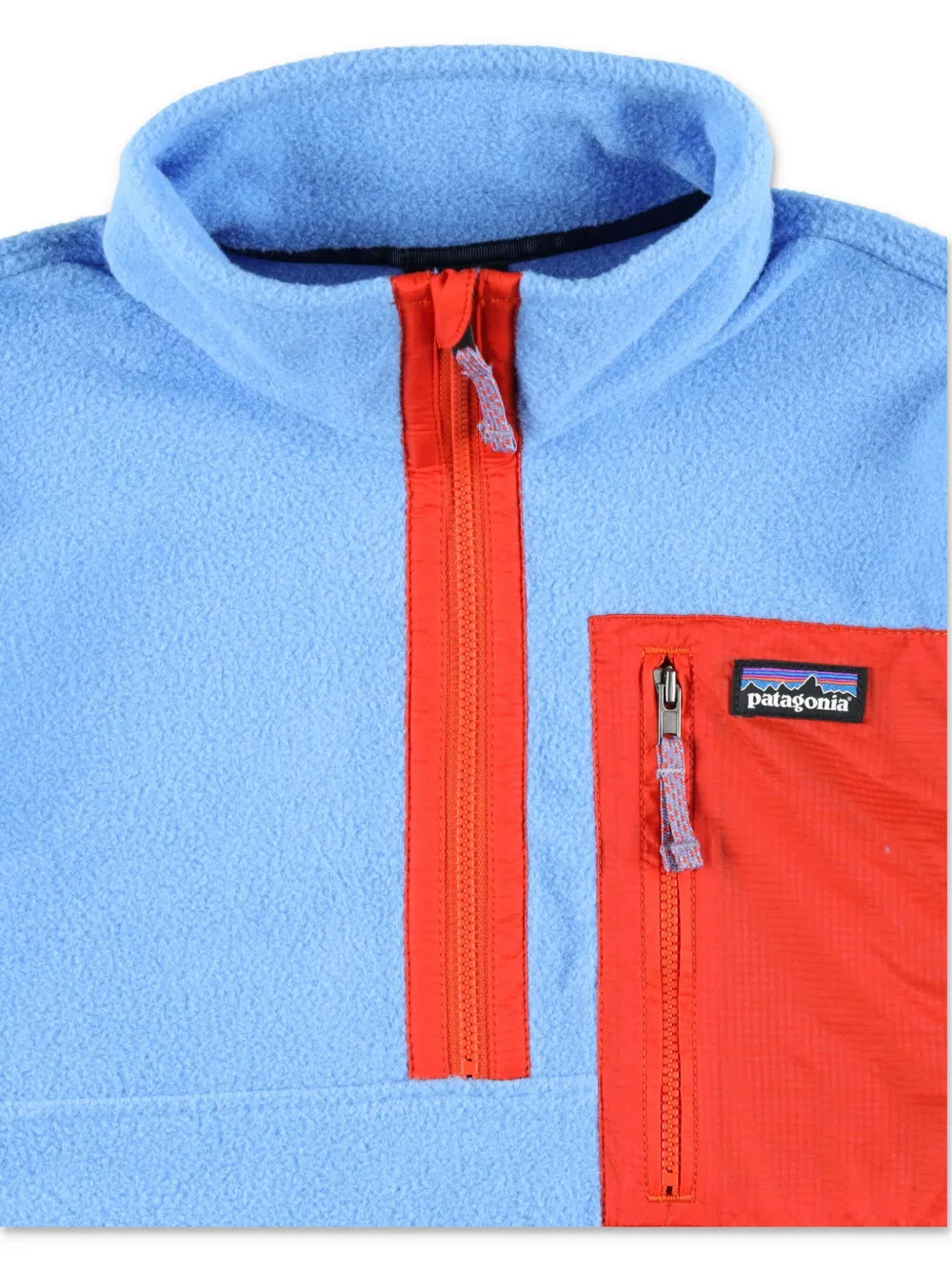 Patagonia Kids Fleece pullover met rits Blauw