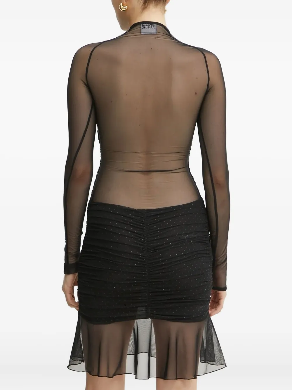 Versace Jeans Couture rhinestone-embellished mesh mini dress | Cocktail & Party Dresses | Image 2