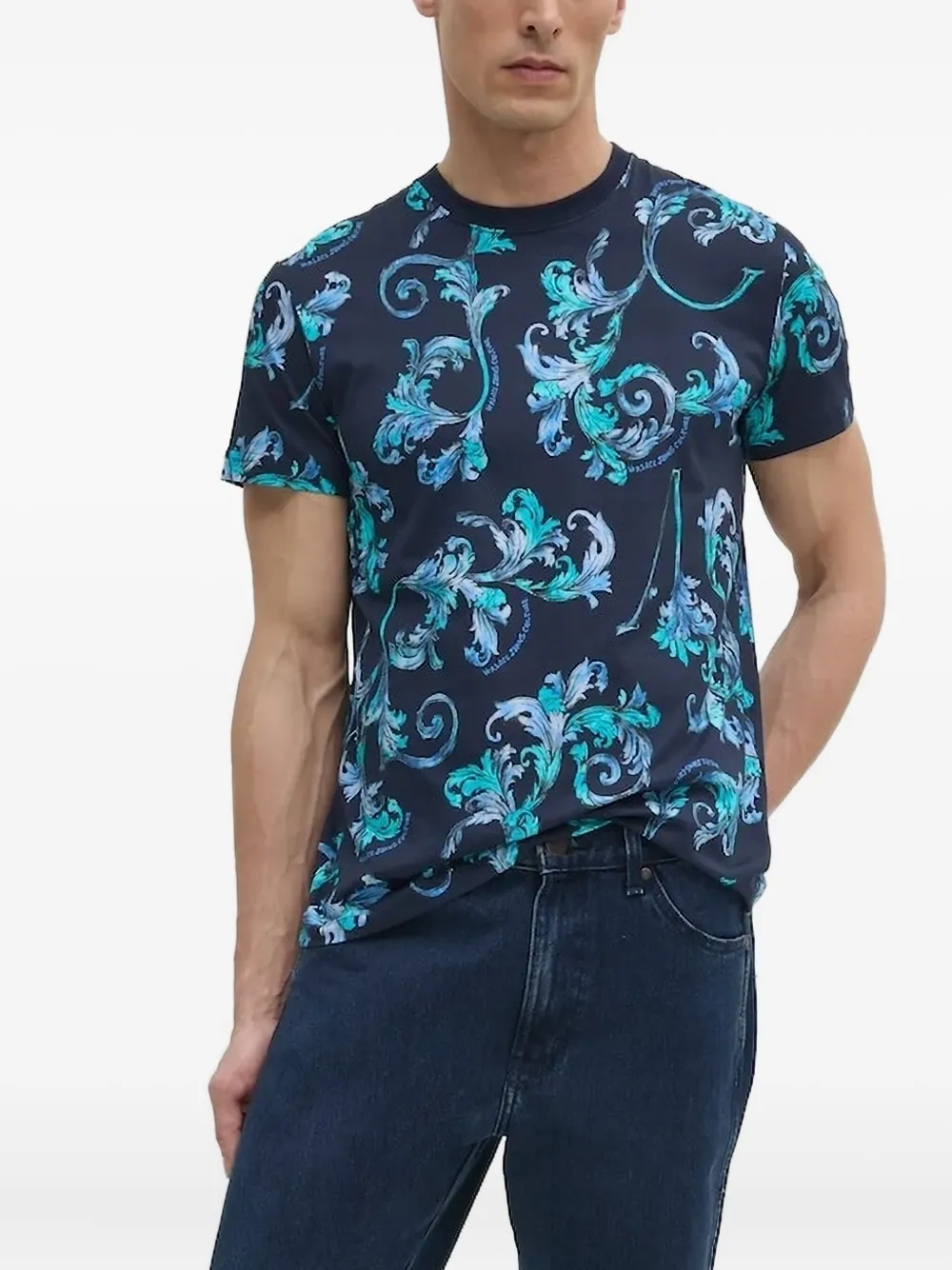Versace Jeans Couture print T-shirt | Blue | Image 1