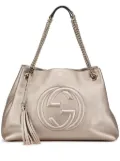 Gucci Pre-Owned 2000-2015 Medium Leather Soho Chain tote bag - Silver