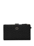 TWINSET monogram-debossed wallet - Black