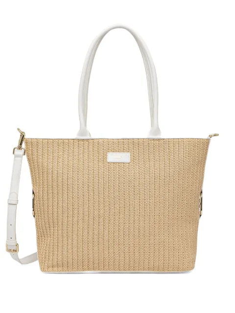 TWINSET textured beach tote bag