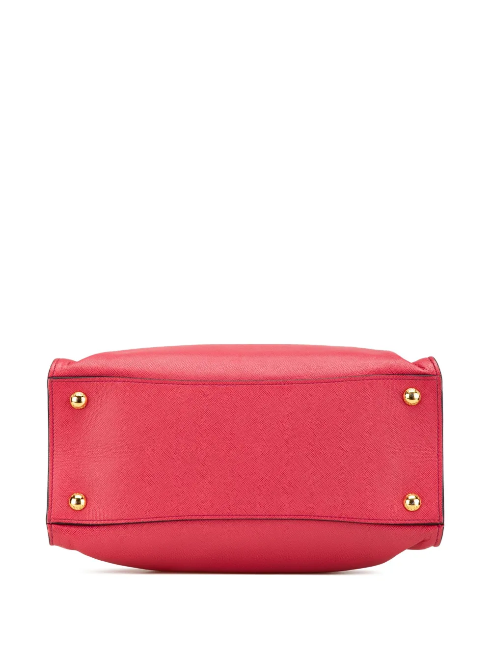 Pre-owned Prada 2000-2024 Saffiano Soft Triple Pocket Tote Satchel In Pink
