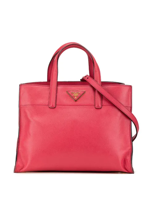 Prada Pre-Owned bolsa satchel Saffiano Soft Triple Pocket Tote 2000-2024