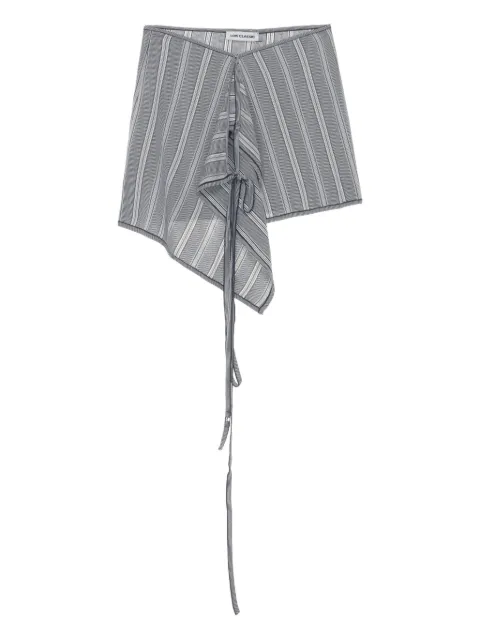Low Classic asymmetric belted mini skirt