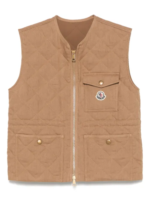 Moncler gilet Vigny - Marron - Moncler - Modalova
