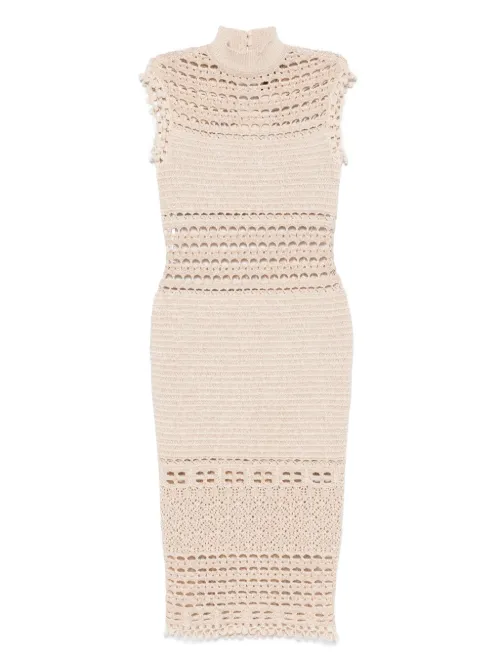 Robe en crochet à coupe mi-longue - Retrofete - Modalova
