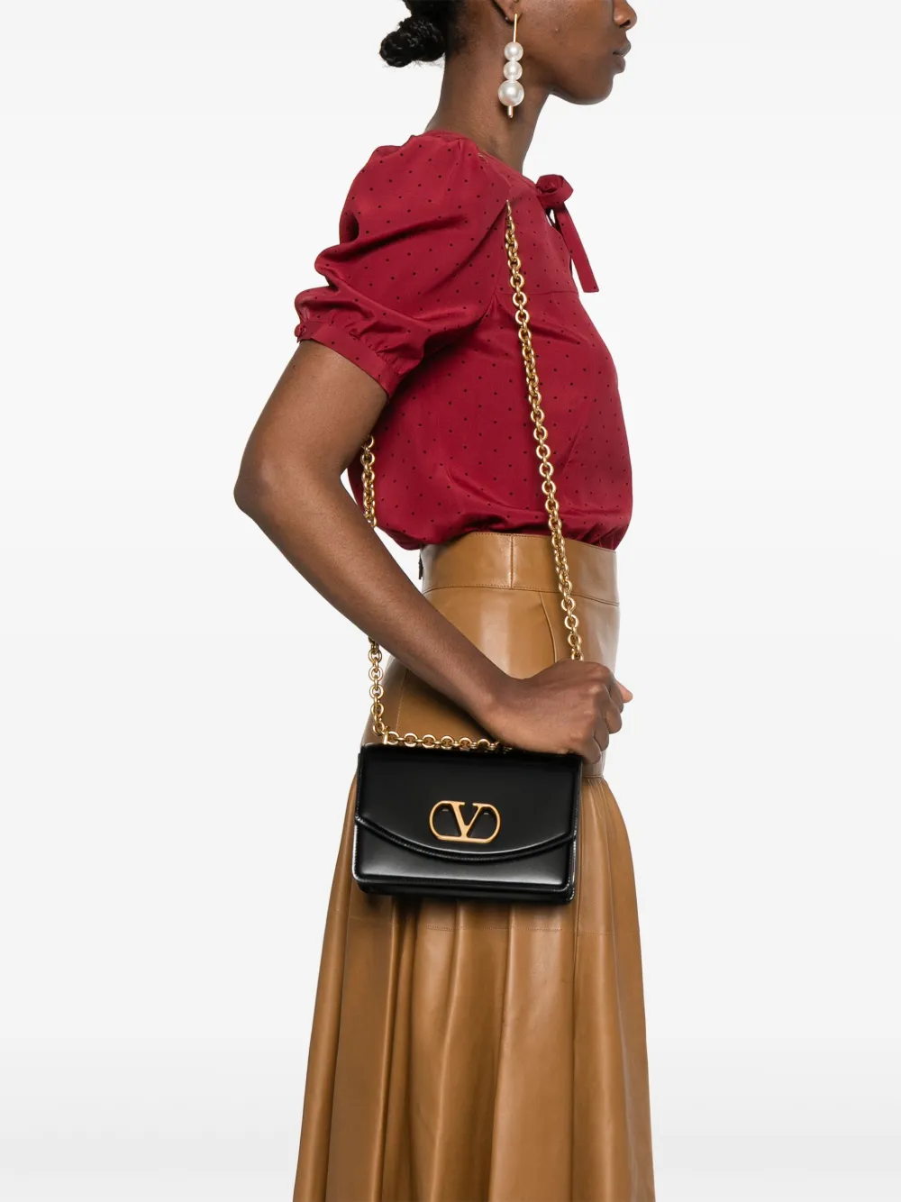 VALENTINO GARAVANI LEATHER MINI BAG 