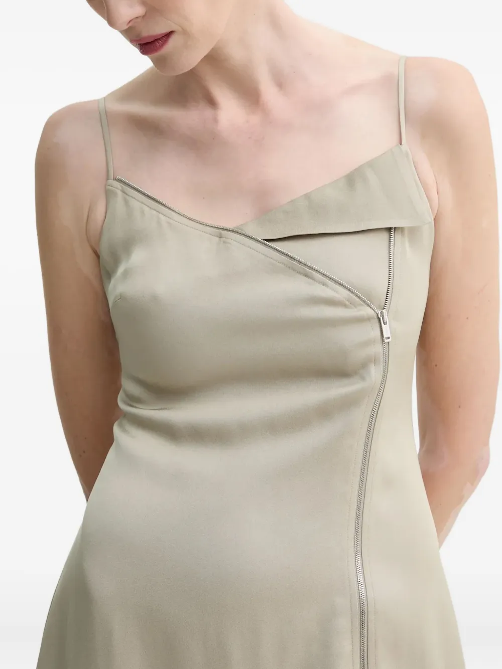 Nanushka Asymmetrische jurk Beige