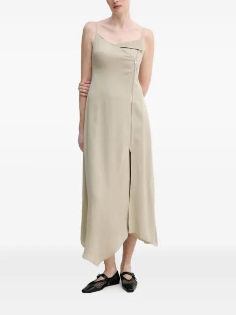 Nanushka asymmetric zip-up dress