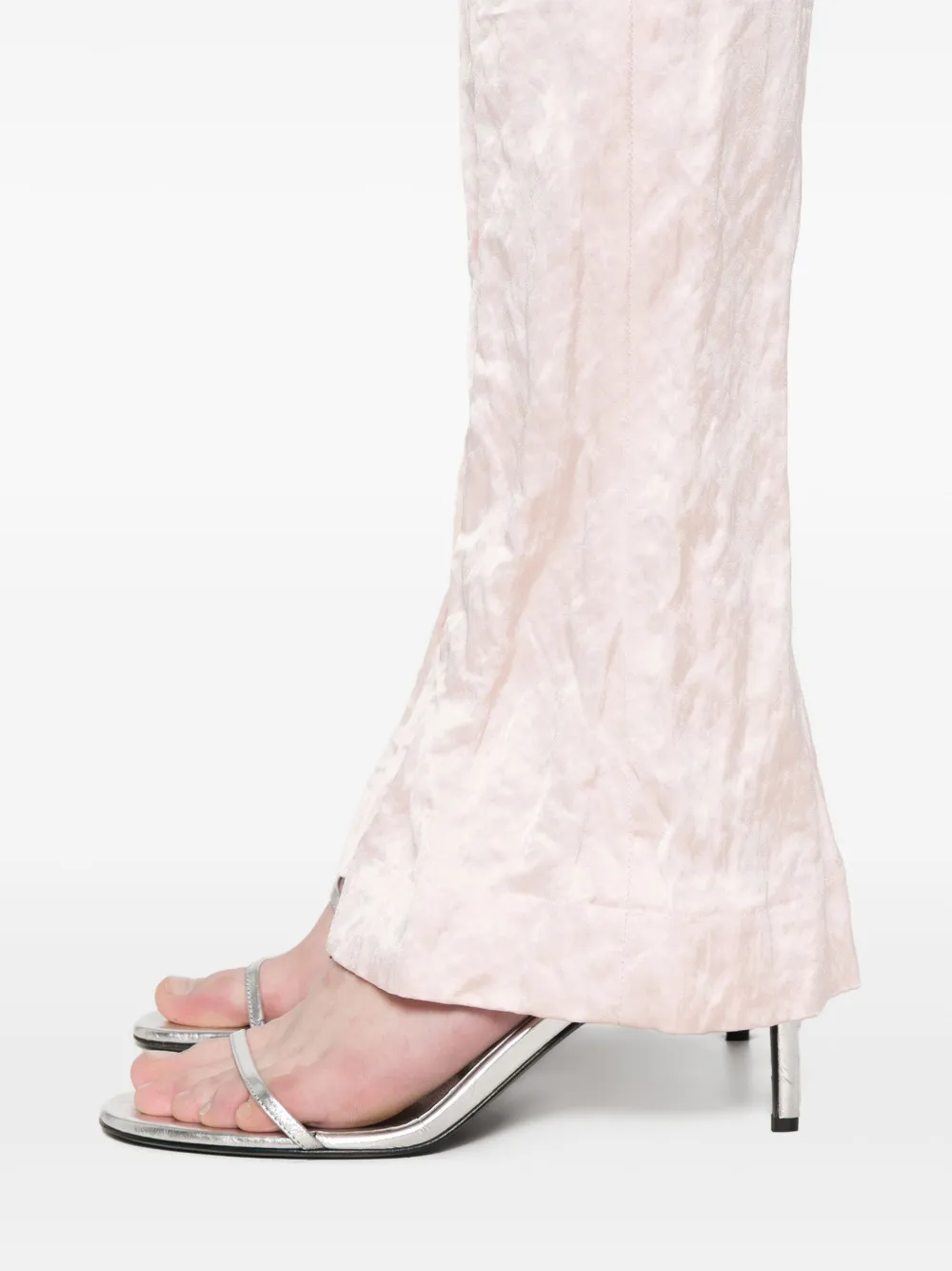 Blumarine Gekreukte satijnen broek Roze