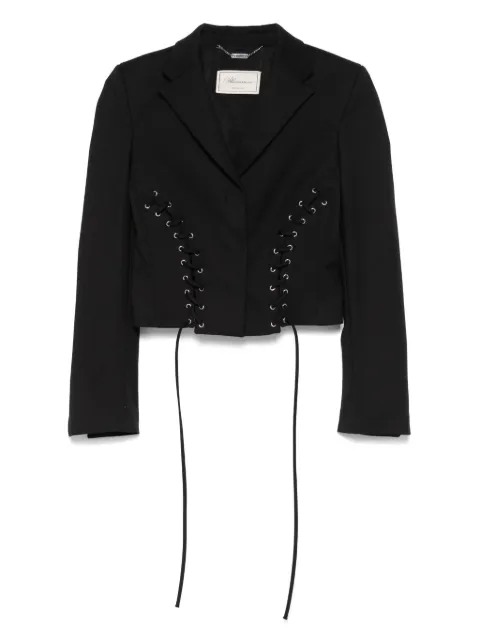 Blumarine lace-up detail jacket