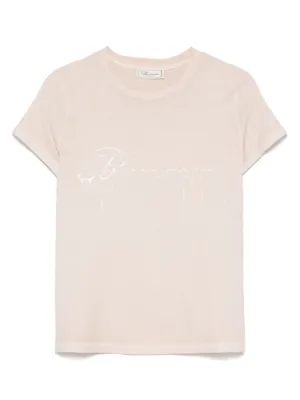 Versace セーフティピン クロップドTシャツ | ニュートラル Versace セーフティピン クロップドTシャツ | ニュートラル