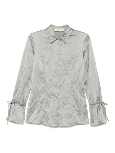 Blumarine crinkled-satin shirt