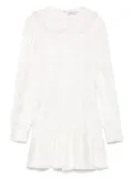 Alessandra Rich Jacquare mini dress - White