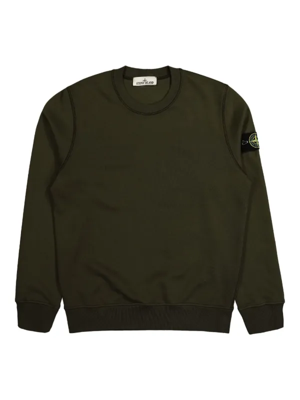 Stone Island コンパスバッジ スウェットシャツ | グリーン