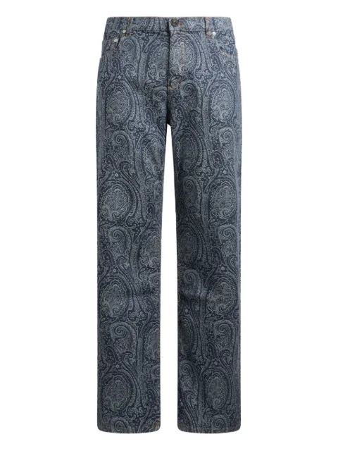ETRO jacquard straight jeans