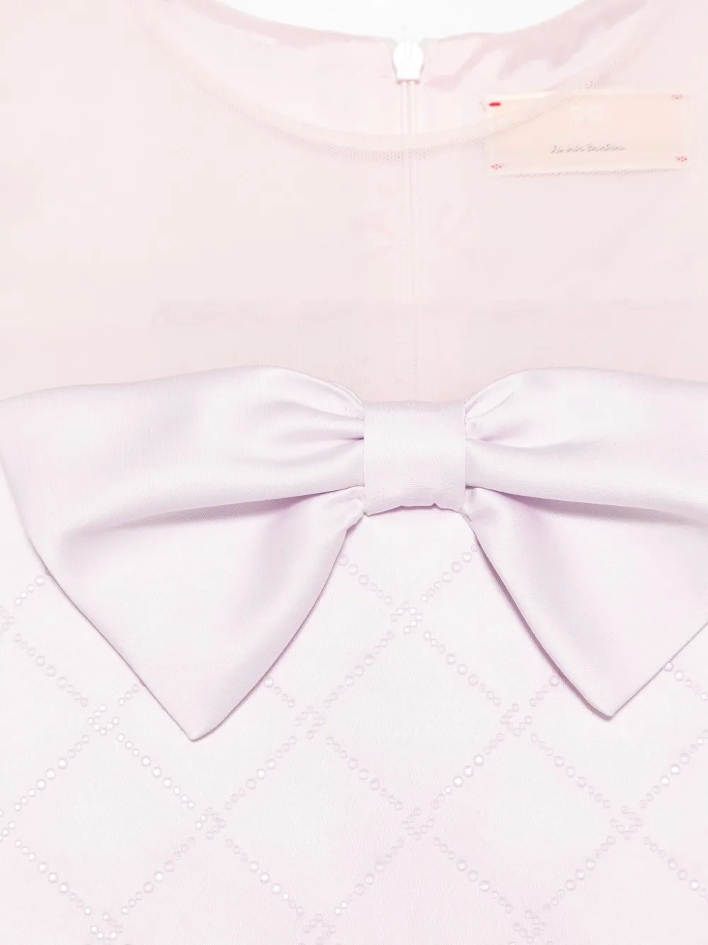 ELISABETTA FRANCHI LA MIA BAMBINA BOW-DETAILED DRESS