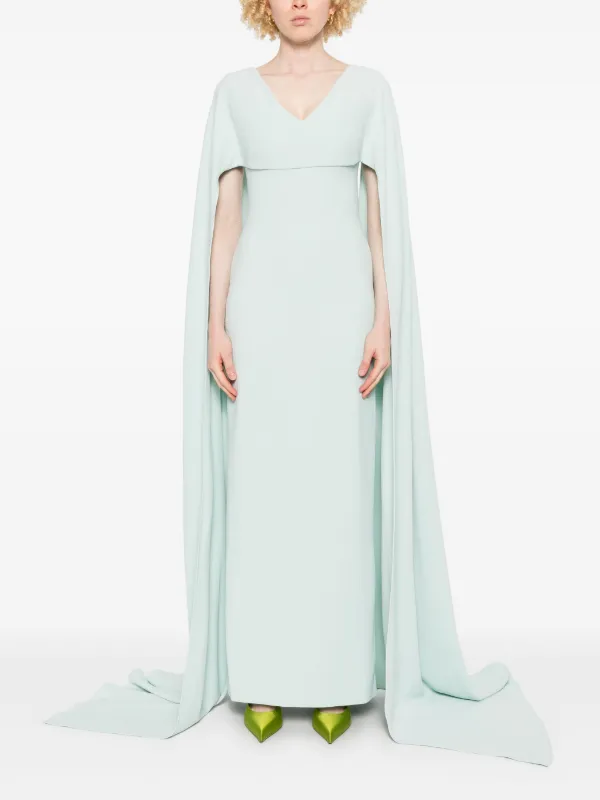 Solace London Morgan Maxi Dress | Green | FARFETCH