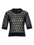 Roberto Collina open-knit T-shirt - Black