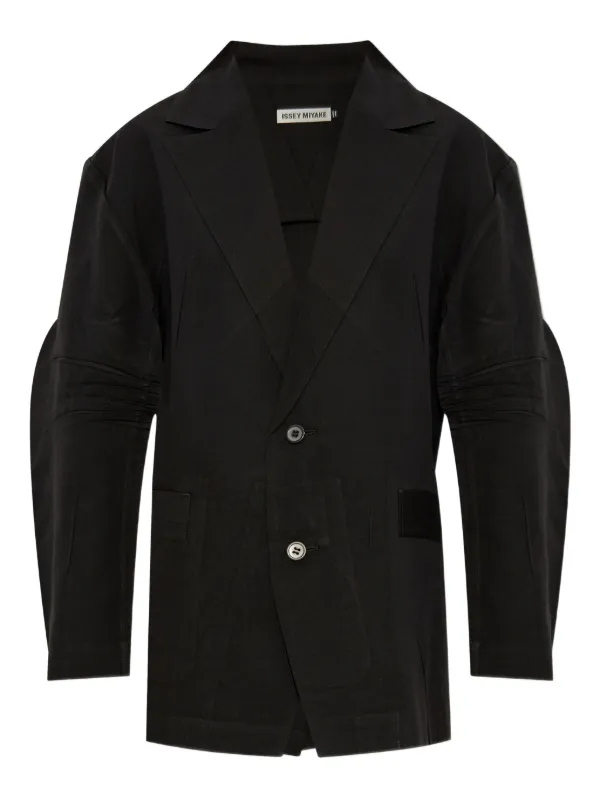 Issey Miyake オーバーサイズ ジャケット | ブラック | FARFETCH JP