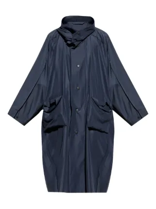 Windcoat ナイロンコート　ネイビー　issey Miyake Homme Plissé Issey Miyake Nylon Kite Coat | Blue | FARFETCH MY