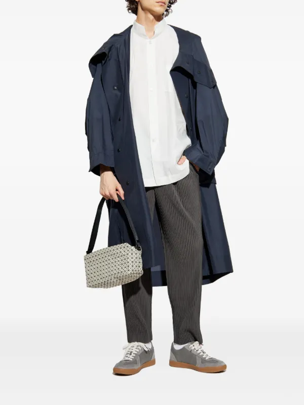 Homme Plissé Issey Miyake ナイロン カイト コート | ブルー
