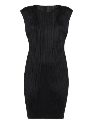 Pleats Please Issey Miyake ノースリーブ プリーツドレス | ブラック